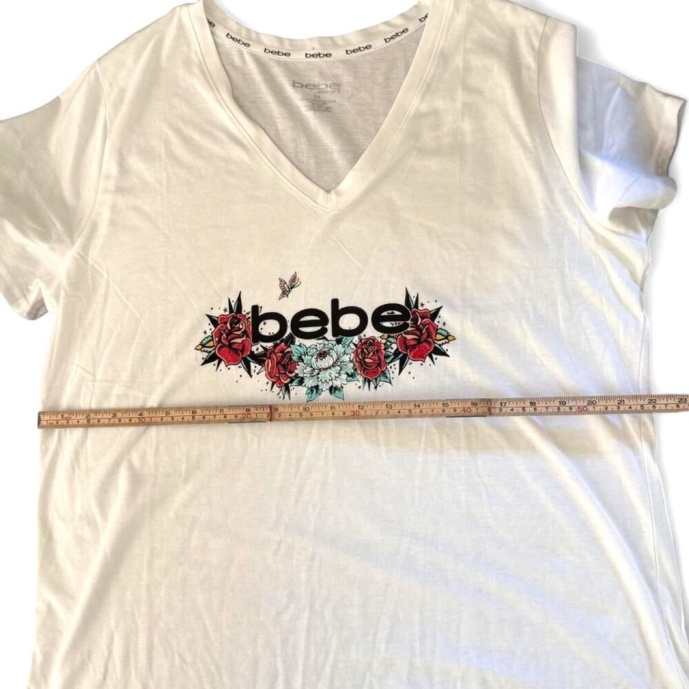 Bebe Women's White T-shirt
